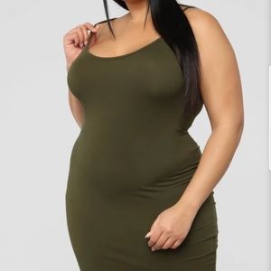 Tank Dress Olive green